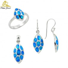 Gümüş Taşlı Set